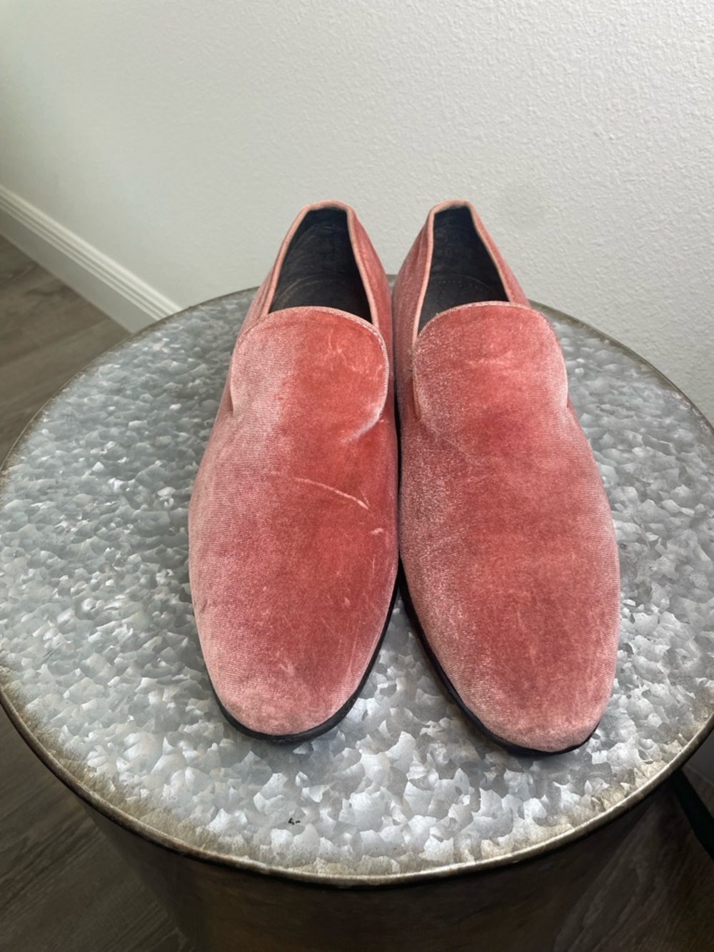 Steve Madden Men's Velvet Slip-On Loafers in Rose